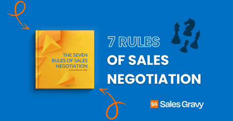 Sales professional at a negotiation table — free sales negotiation guide based on INKED by Jeb Blount and Sales Gravy